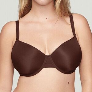 Cuup The Demi Espresso Brown Underwire Bra Size 42D
